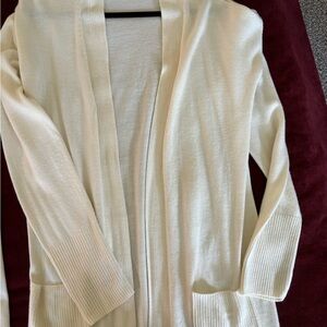 Full length sweater on cream color